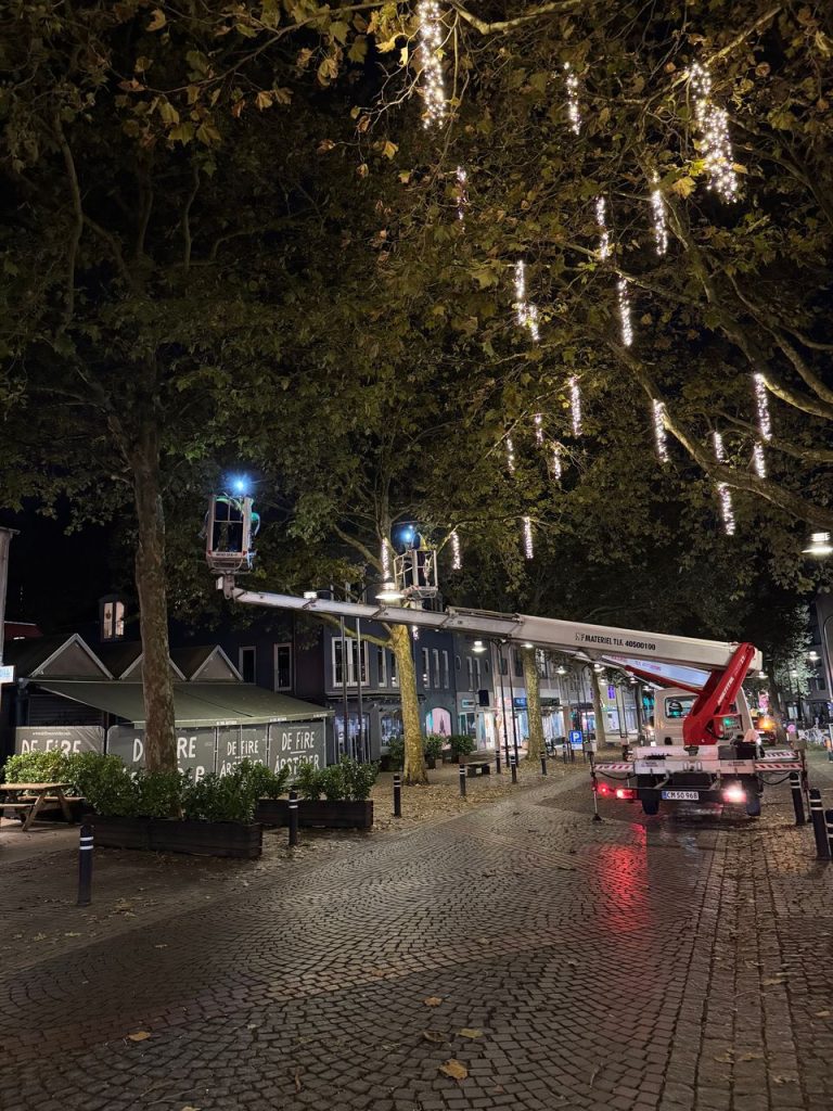 Lyngby centrum får ny julebelysning